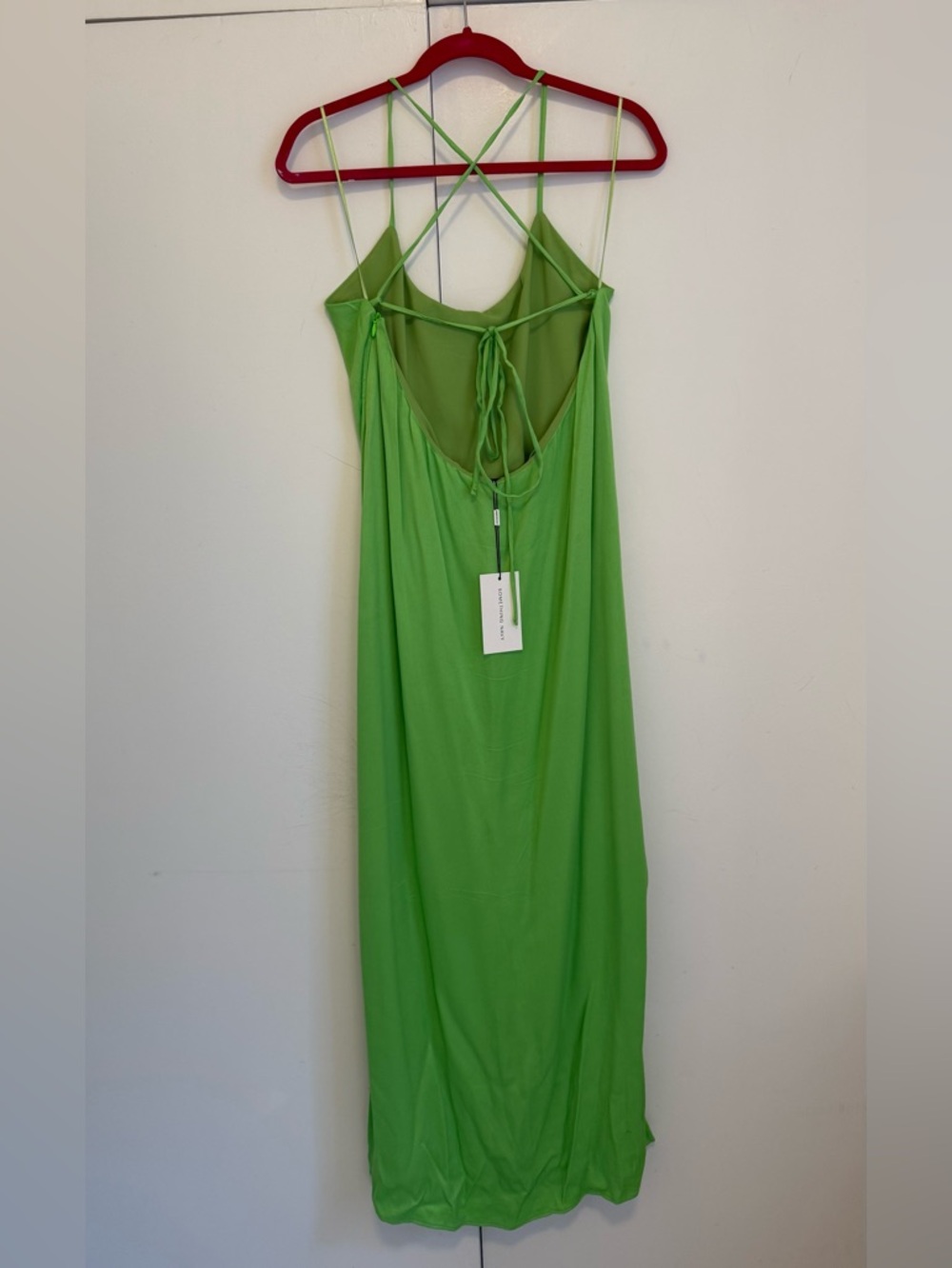 Something Navy NWT Lime Green Silky Essential Slip Maxi Dress 
SIZE L NWT - Picture 3 of 7